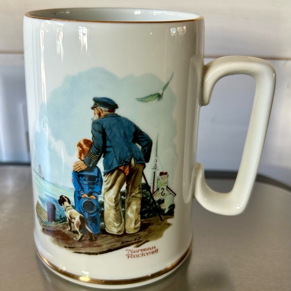 Vintage Norman Rockwell Museum 1985 Mug Set. - Picture 6 of 9